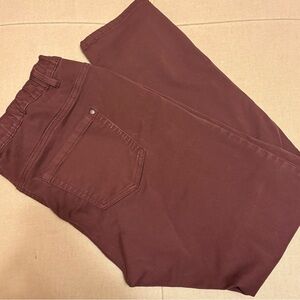 Ulla Popken Sienna Slim Jeggings in Plum